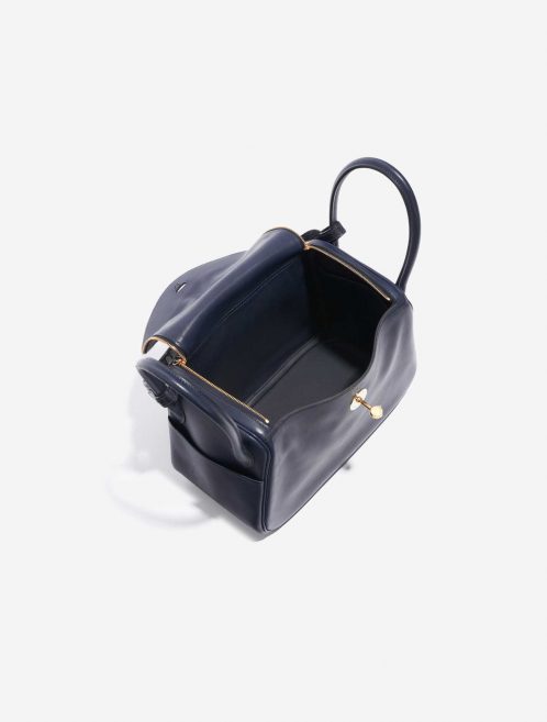 Pre-owned Hermès bag Lindy Touch 26 Veau Volupto / Crocodile Niloticus Blue Nuit / Blue Marine Blue Inside | Sell your designer bag on Saclab.com