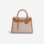 Pre-owned Hermès bag Kelly 28 Sesame-Ecru-Beige Front | Sell your designer bag on Saclab.com