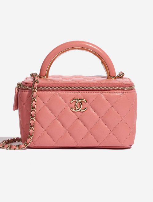 Pre-owned Chanel bag Vanity Small Coral Front | Sell your designer bag on Saclab.com