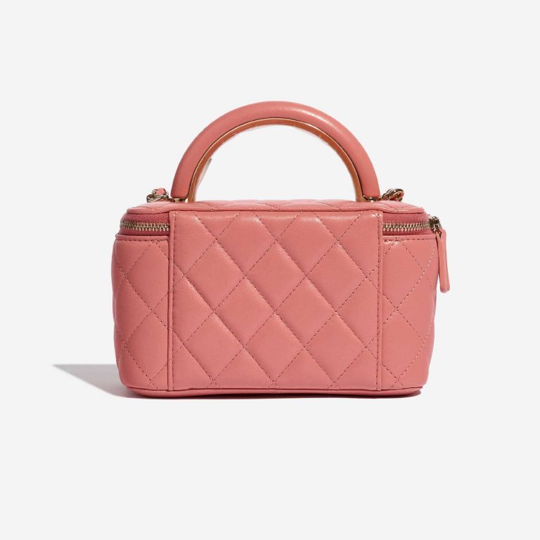 Pre-owned Chanel bag Vanity Small Coral Back | Sell your designer bag on Saclab.com