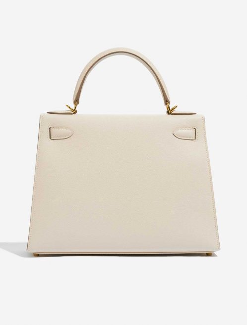 Pre-owned Hermès bag Kelly 28 Craie Back | Sell your designer bag on Saclab.com