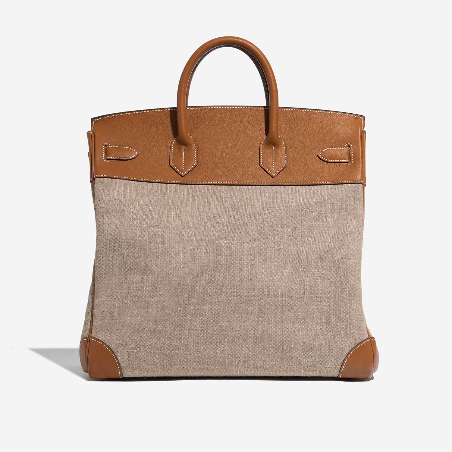 Hermès Haut à Courroies 40 Toile Evercolor Gold Ficelle SACLÀB