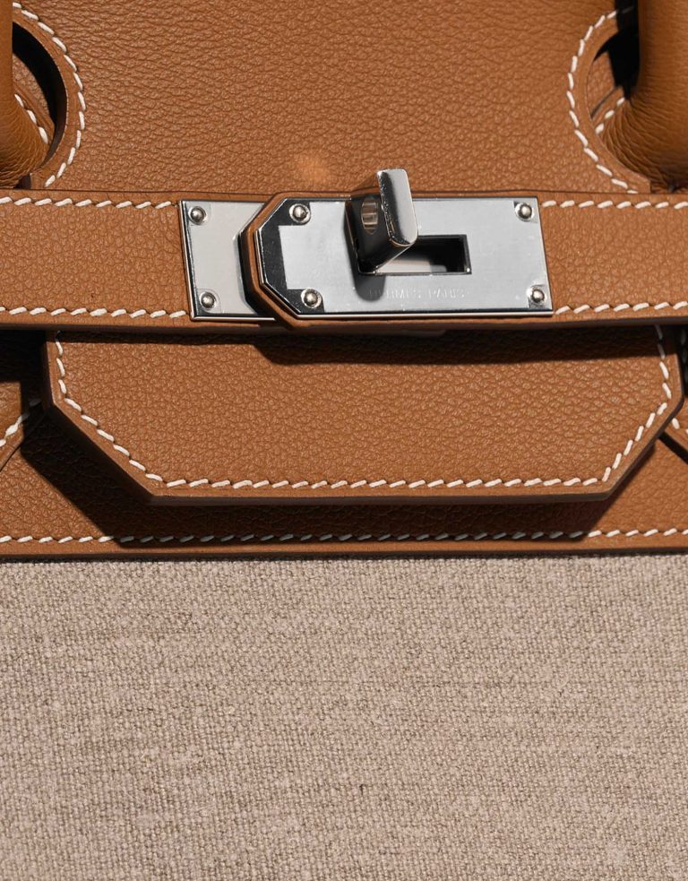Pre-owned Hermès bag HautÀCourroies 40 Gold-Ficelle Closing System | Sell your designer bag on Saclab.com