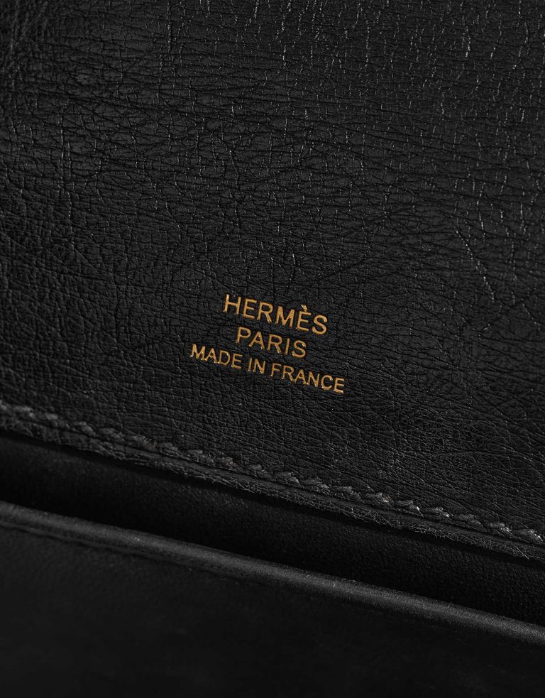 Pre-owned Hermès bag Kelly Pochette Black Logo| Sell your designer bag on Saclab.com