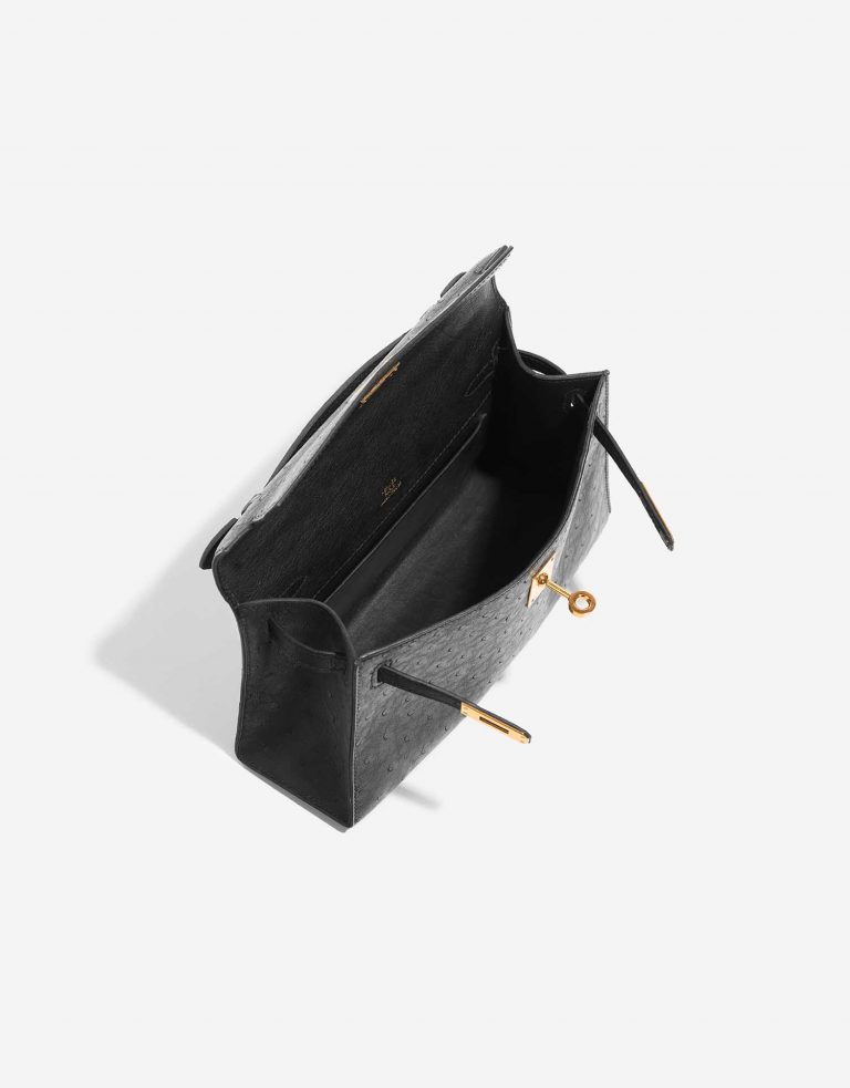 Pre-owned Hermès bag Kelly Pochette Black Inside | Sell your designer bag on Saclab.com