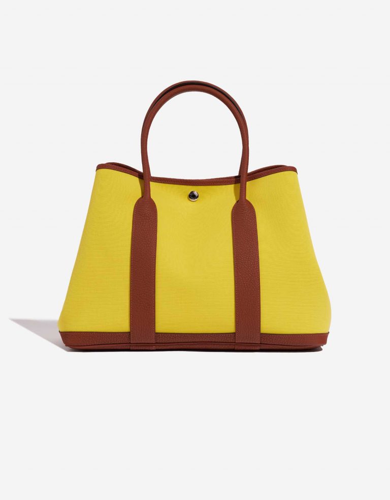 Pre-owned Hermès bag GardenParty 36 LimeNoisette Front | Sell your designer bag on Saclab.com