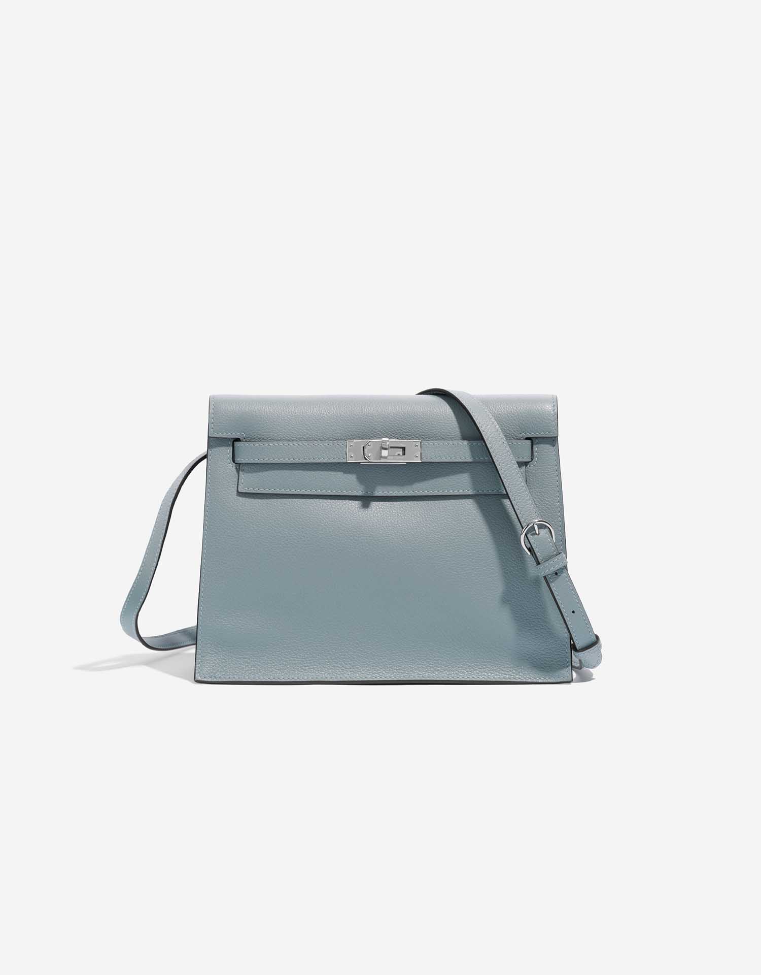 Hermès Kelly Danse Evercolor Blue Lin | SACLÀB