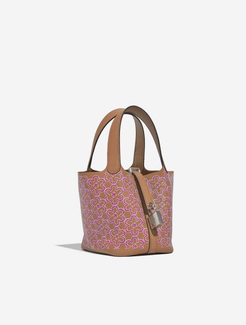 Pre-owned Hermès bag Picotin 14 ChaiRoseBlanc Side Front | Sell your designer bag on Saclab.com