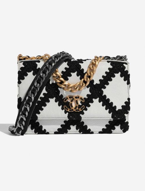 Chanel 19 WOC WhiteBlack Front  | Sell your designer bag on Saclab.com