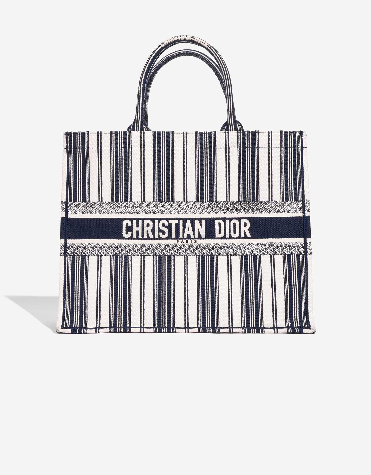 Dior Book Tote Large Canvas Beige / Blue | SACLÀB