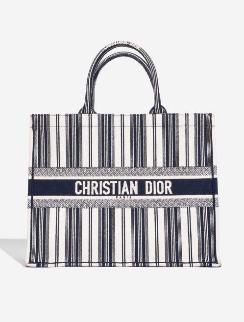 Dior BookTote Large Beige-Blue Front  | Sell your designer bag on Saclab.com