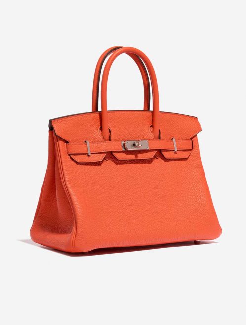 Hermès Birkin 30 OrangePoppy-Blush Side Front  | Sell your designer bag on Saclab.com