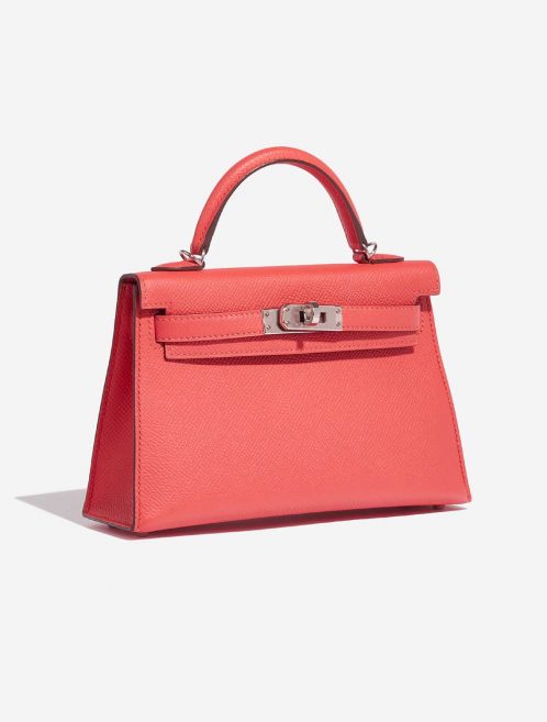 Hermès Kelly Mini RoseJaipur-RougeVif Side Front  | Sell your designer bag on Saclab.com