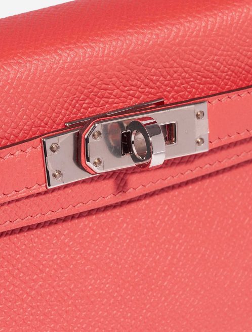 Hermès Kelly Mini RoseJaipur-RougeVif Closing System  | Sell your designer bag on Saclab.com