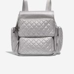 Chanel Backpack Silver Front  | Sell your designer bag on Saclab.com