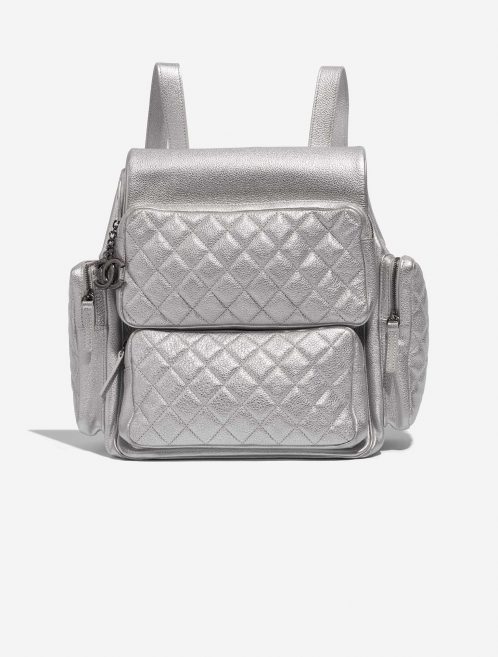 Chanel Backpack Silver Front  | Sell your designer bag on Saclab.com