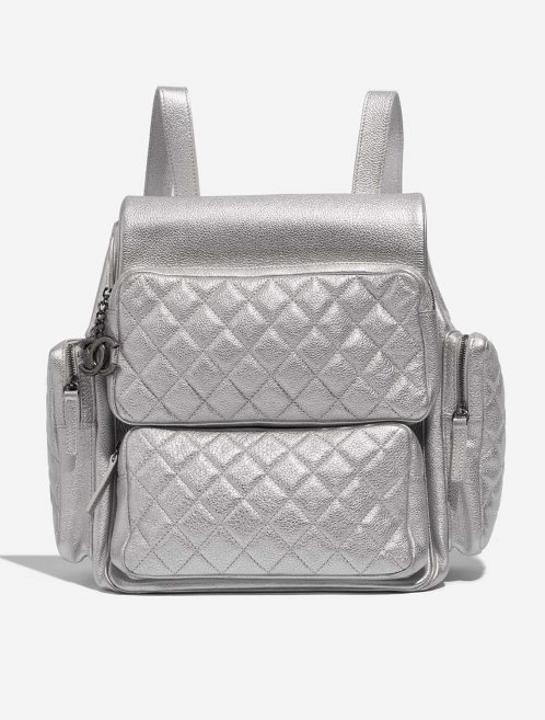 Chanel Backpack Silver Front  | Sell your designer bag on Saclab.com