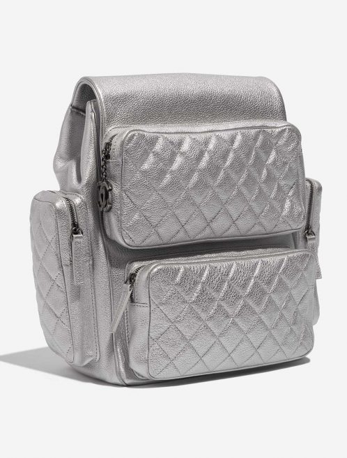Chanel Backpack Silver Side Front  | Sell your designer bag on Saclab.com