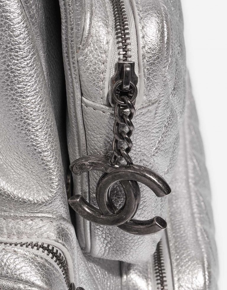 Chanel Backpack Silver Closing System  | Sell your designer bag on Saclab.com