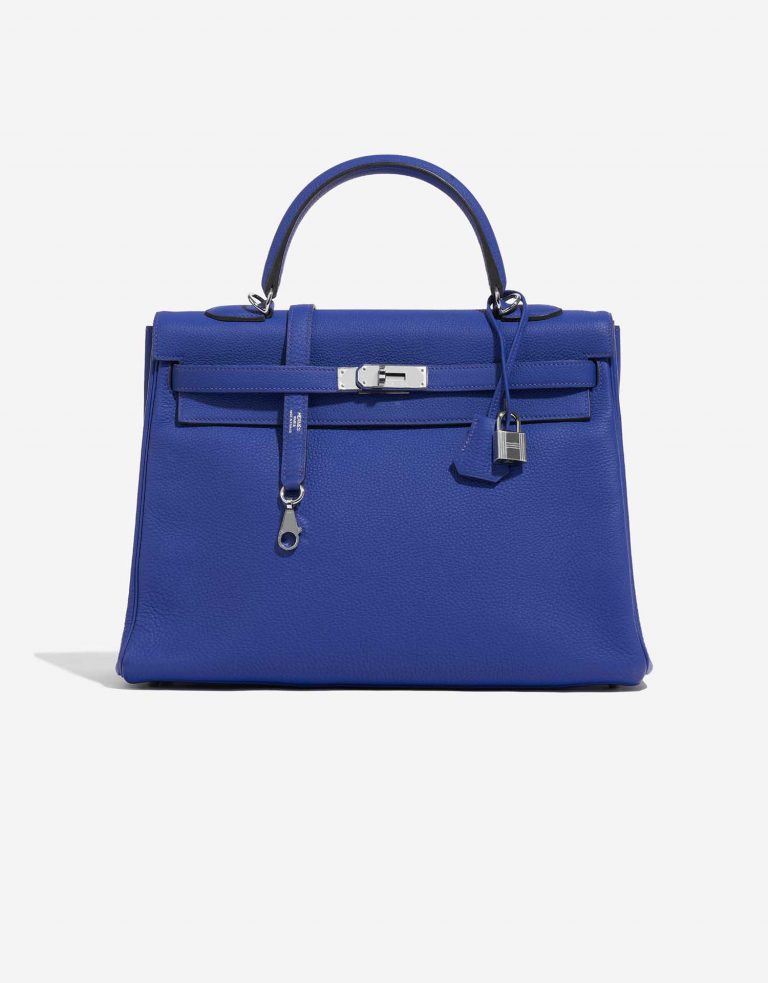Hermès Kelly 35 BlueElectrique Front  | Sell your designer bag on Saclab.com