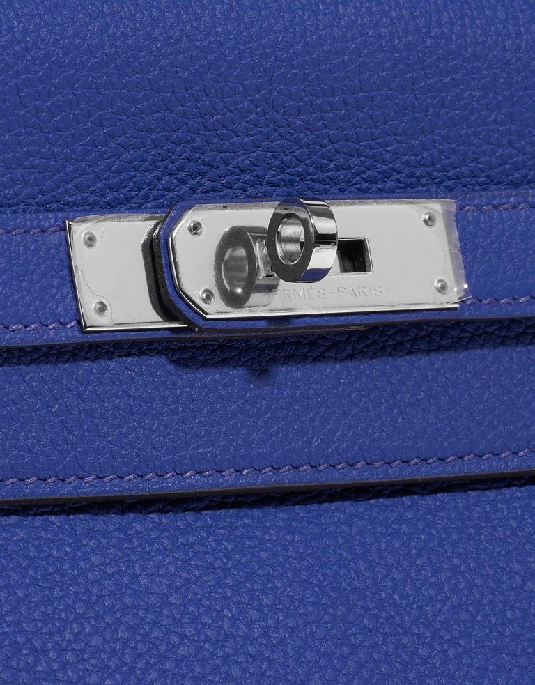 Hermès Kelly 35 BlueElectrique Closing System  | Sell your designer bag on Saclab.com