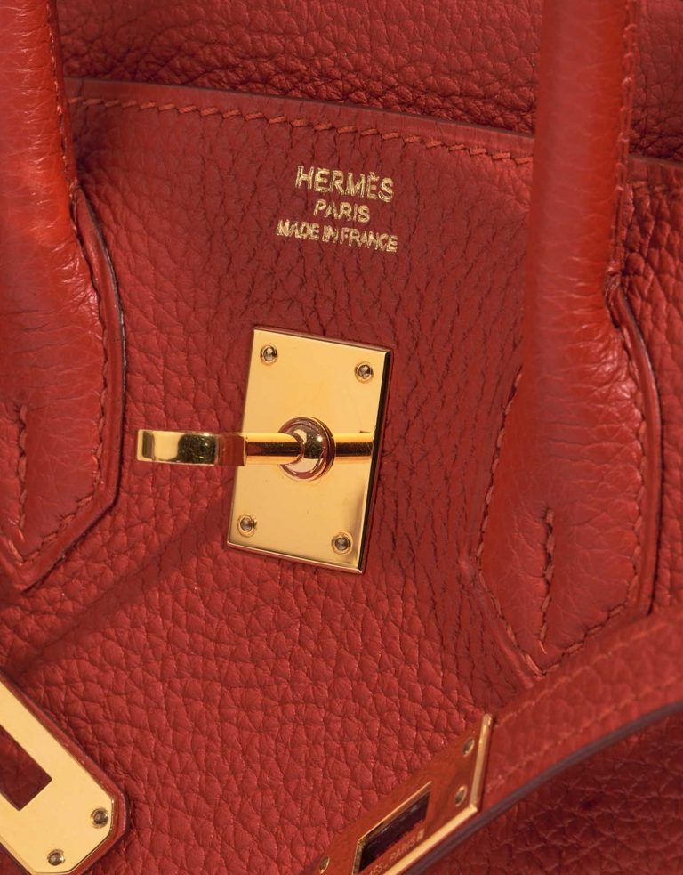 Hermès Birkin 25 RougeVermillion Logo  | Sell your designer bag on Saclab.com