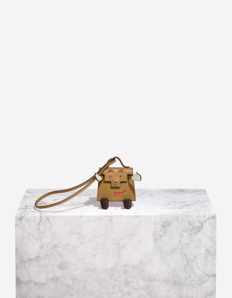 Hermès KellyDollBagCharm OneSize Chai-Chocolat-Capucine-Beton  Front  | Sell your designer bag on Saclab.com