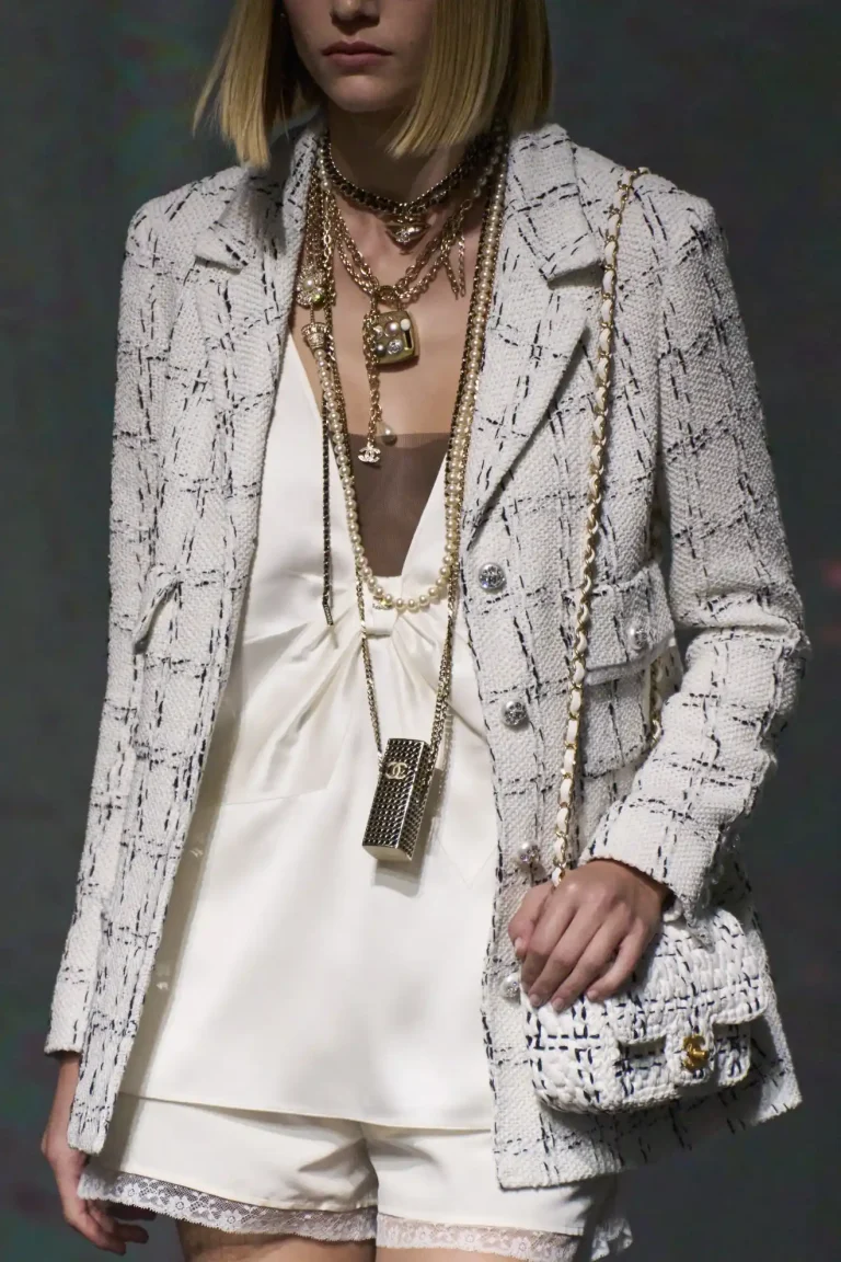 Chanel Spring Summer 2023 Tweed Flap Bag and Micro Bag