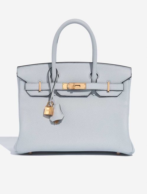Hermès Birkin 30 BluePale Front  | Sell your designer bag on Saclab.com