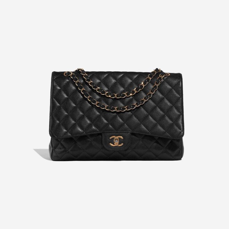 Chanel Timeless Maxi Black Front  | Sell your designer bag on Saclab.com