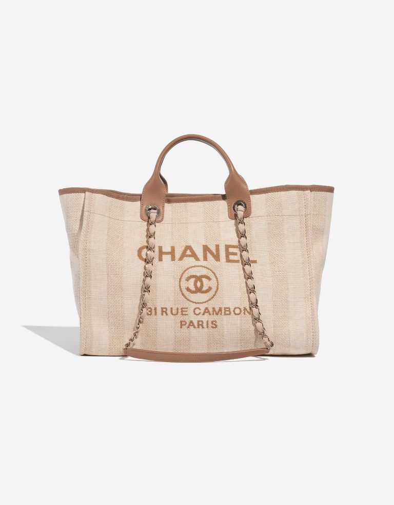 Chanel Deauville Medium Beige Front  | Sell your designer bag on Saclab.com