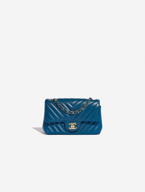 Chanel Timeless MiniRectangular Blue Front  | Sell your designer bag on Saclab.com