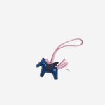 Hermès RodeoPegasus PM BluedeFrance-MauveSylvestre-BlueSaphir Front  | Sell your designer bag on Saclab.com