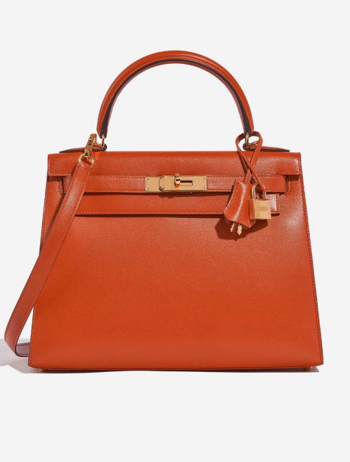 Hermès Kelly 28 TerreBattue Front  | Sell your designer bag on Saclab.com