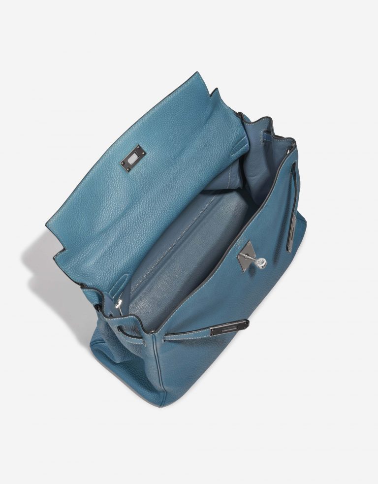 Hermès Kelly 35 BlueJean Inside  | Sell your designer bag on Saclab.com