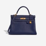 Hermès Kelly 32 BlueEncre Front  | Sell your designer bag on Saclab.com