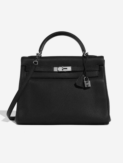 Hermès Kelly 32 Black Front  | Sell your designer bag on Saclab.com