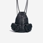 Chanel Backpack DarkBlue-Grey Front  | Sell your designer bag on Saclab.com