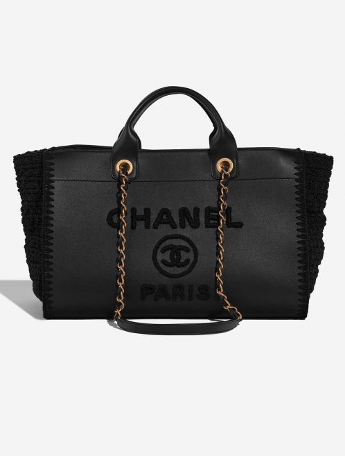 Chanel Deauville Medium Black Front  | Sell your designer bag on Saclab.com