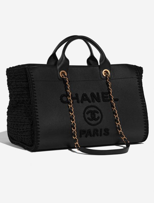 Chanel Deauville Medium Black Side Front  | Sell your designer bag on Saclab.com