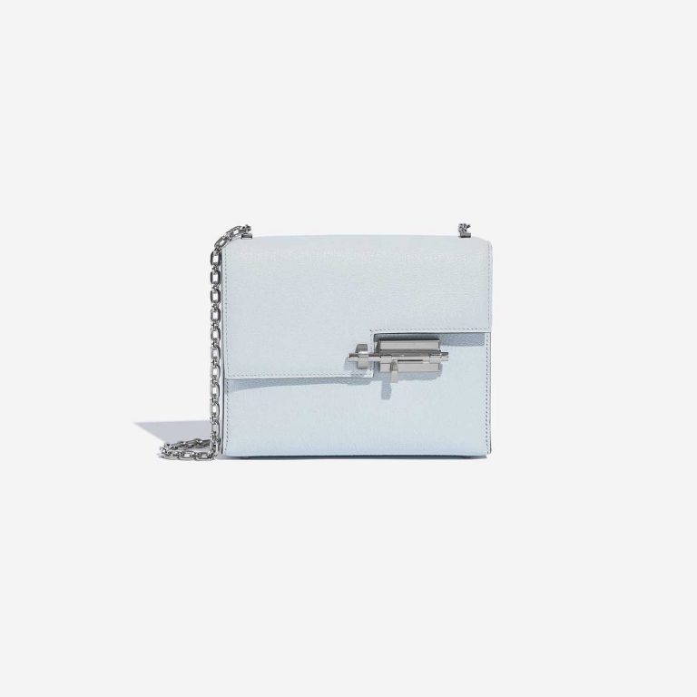 Hermès VerrouChaîne Mini BleuBrume Front  | Sell your designer bag on Saclab.com