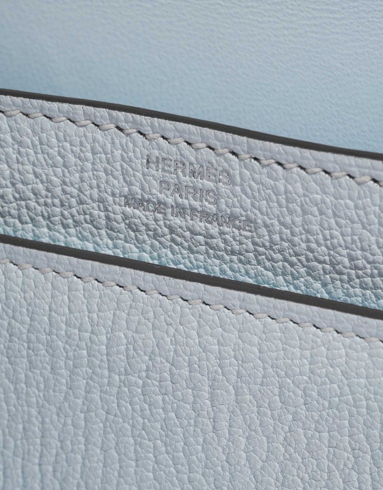Hermès VerrouChaîne Mini BleuBrume Logo  | Sell your designer bag on Saclab.com
