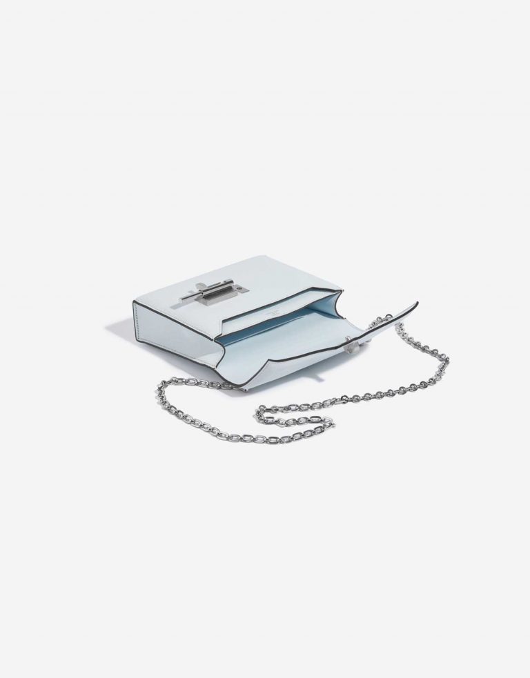 Hermès VerrouChaîne Mini BleuBrume Inside  | Sell your designer bag on Saclab.com