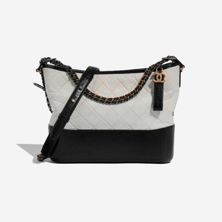 Chanel Gabrielle Medium Calf Black / White | Sell your designer bag