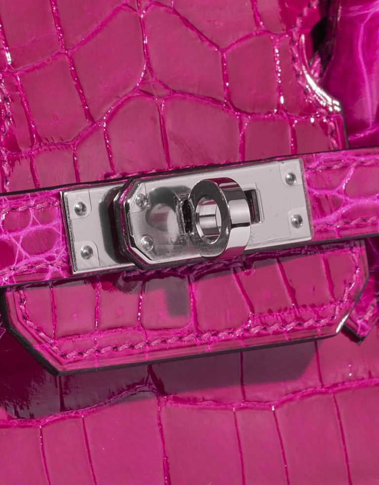 Hermès Birkin 25 RosePourpre Closing System  | Sell your designer bag on Saclab.com