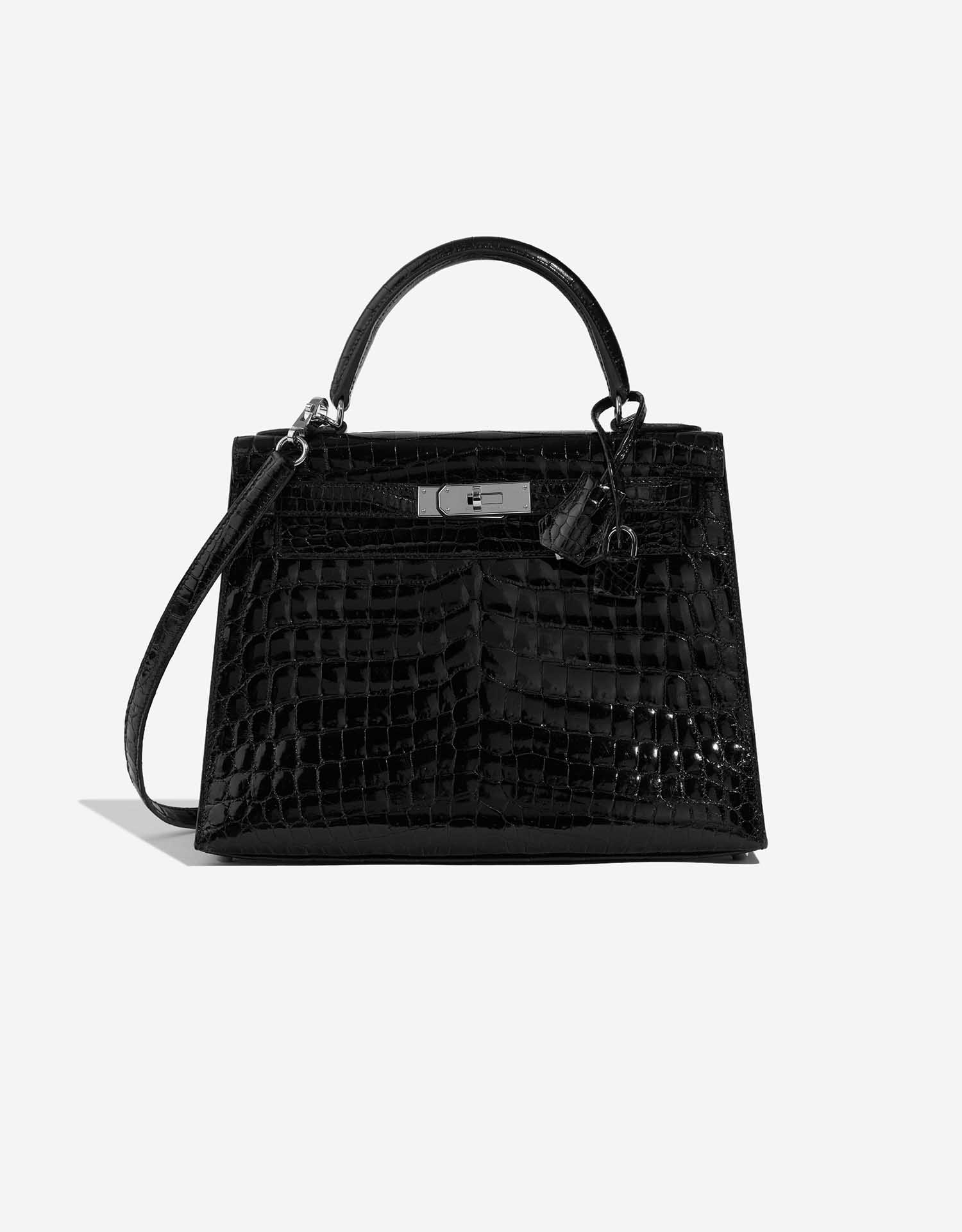 Hermès Kelly 28 Niloticus Crocodile Black | SACLÀB