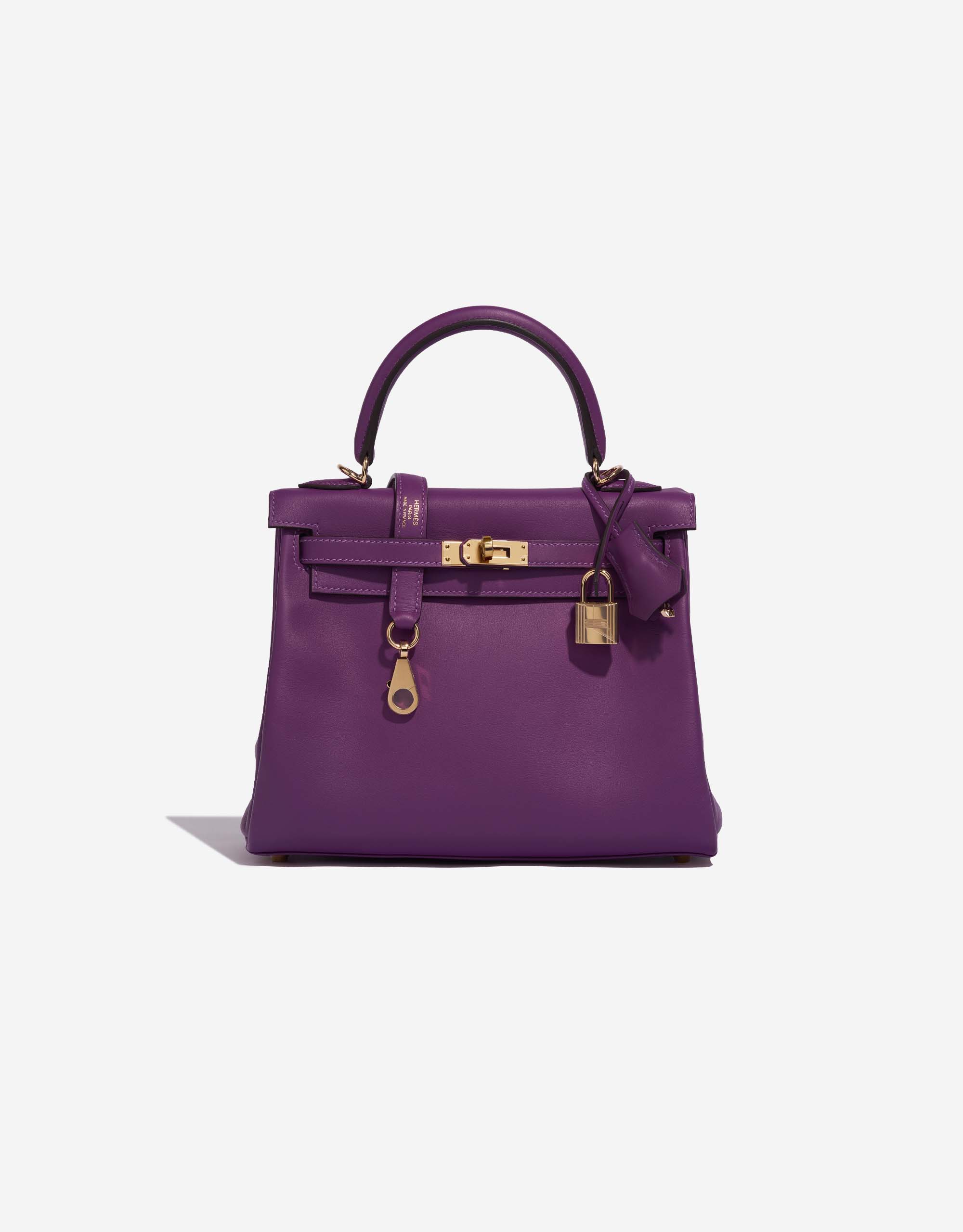 HERMES パープル ケース Hermès Kelly 25 Swift Anemone | SACLÀB