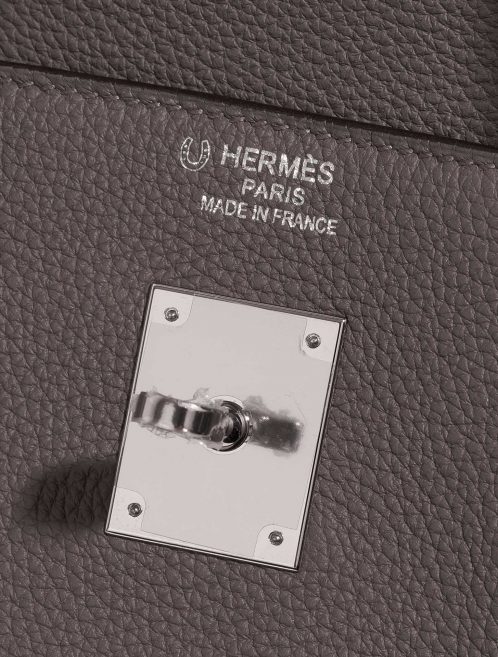 Hermès BirkinHSS 40 Etain-Malachite Logo  | Sell your designer bag on Saclab.com