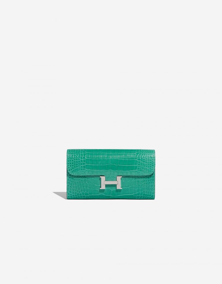 Hermès Constance Wallet VertJade Front  | Sell your designer bag on Saclab.com