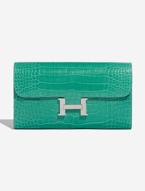 Hermès Constance Wallet VertJade Front  | Sell your designer bag on Saclab.com